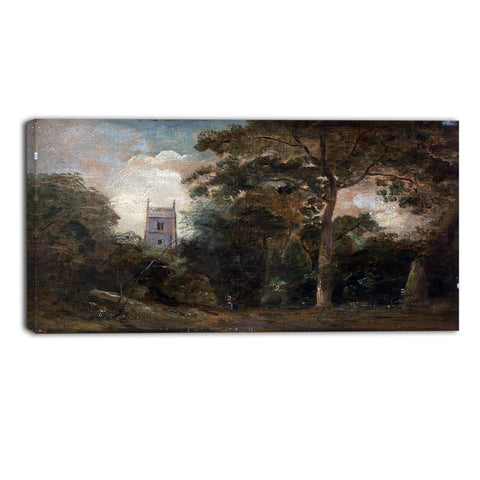 MasterPiece Painting - John Constable A Church in the Trees