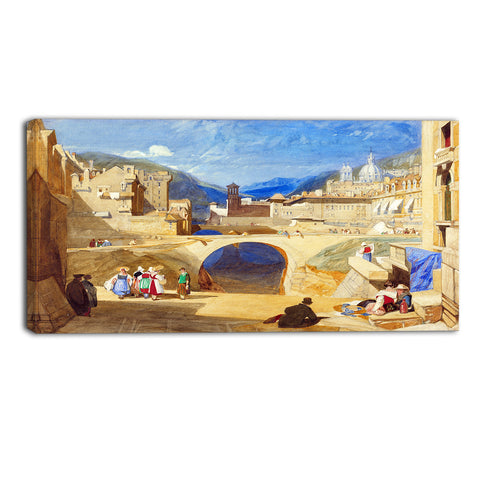 MasterPiece Painting - John Sell Cotman Bridge in a Continental Town