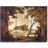 MasterPiece Painting - Joseph Wright Landscape with Rainbow