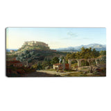 MasterPiece Painting - Leo von Klenze Landscape with the Castle of Massa di Carrara