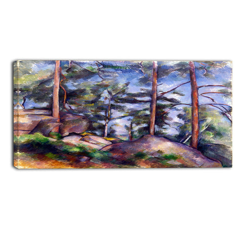 MasterPiece Painting - Paul Cezanne Pines and Rocks