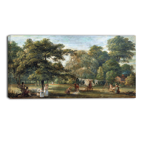 MasterPiece Painting - Paul Sandby The Garden of Thomas Sandby's House