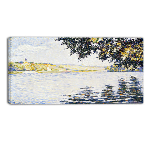 MasterPiece Painting - Paul Signac View of the Siene at Herblay