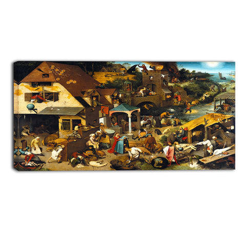 MasterPiece Painting - Pieter Bruegel The Dutch Proverbs