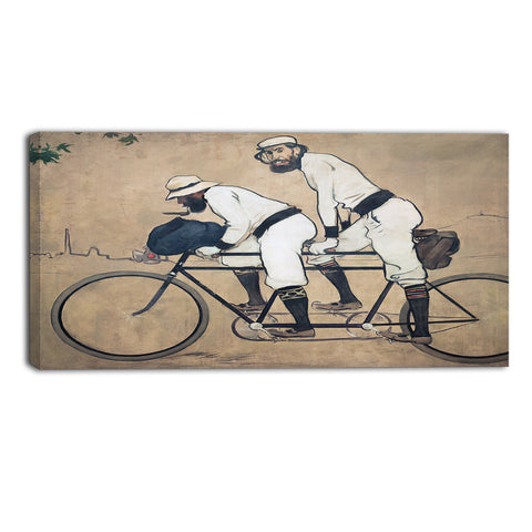 MasterPiece Painting - Ramon Casas Ramon Casas and Pere Romeu on a Tandem