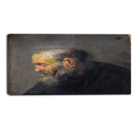 MasterPiece Painting - Rembrandt van Rijn Study of an Old Man in Profile