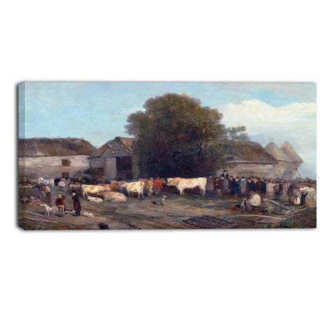 MasterPiece Painting - Richard Barrett Davis The Farm Sale