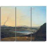 MasterPiece Painting - Richard Wilson Lago d'Agnano with Vesuvius in the distance