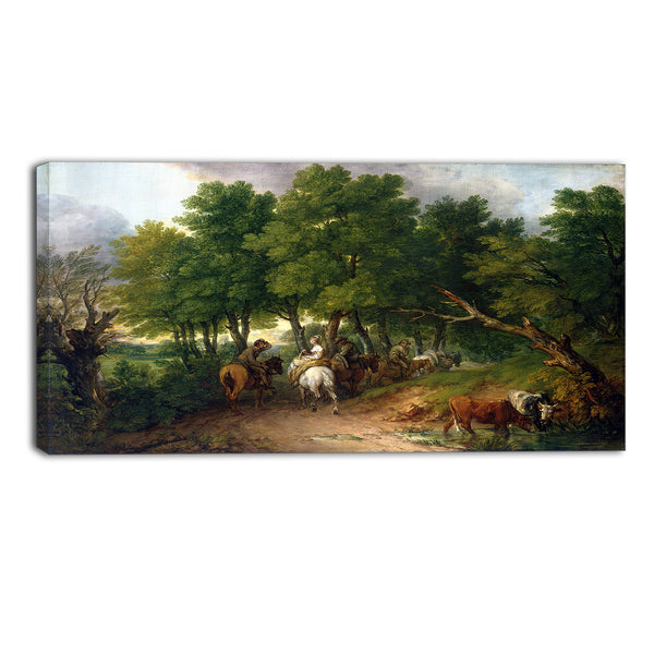 MasterPiece Painting - Thomas Gainsborouh Road from Market