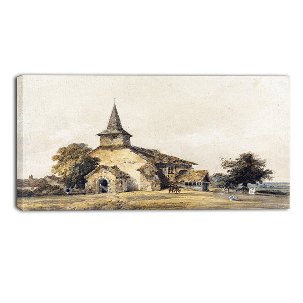 MasterPiece Painting - Thomas Girtin Chapel Church, Surre
