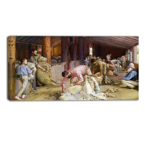 MasterPiece Painting - Tom Roberts Shearing the rams