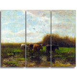 MasterPiece Painting - Willem Maris Cows at Evening