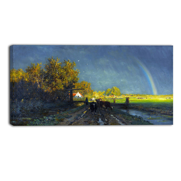 MasterPiece Painting - Willem Roelofs The rainbow