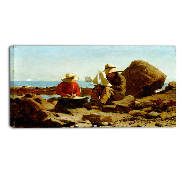 MasterPiece Painting - Winslow Homer The Boat Builders