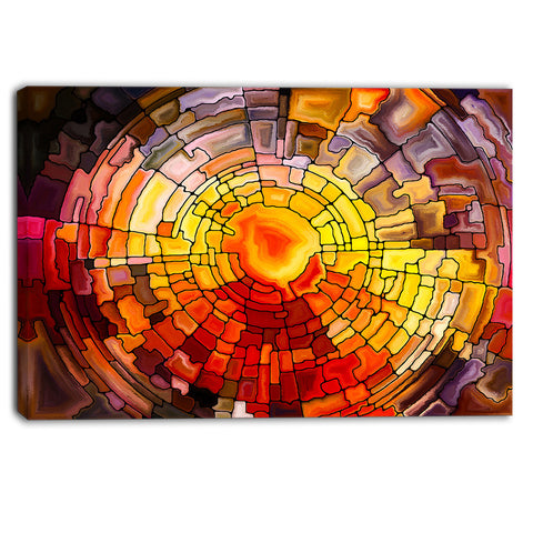 return of stained glass contemporary canvas print PT6014
