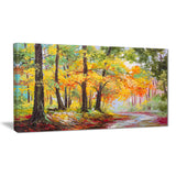 colorful autumn forest landscape canvas artwork PT6016