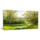 green summer landscape canvas wall art print PT6025