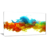 colorful ink in water abstract canvas artwork PT6027