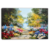 summer forest with flowers landscape canvas artwork PT6028