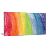 flowing rainbow colors abstract canvas artwork PT6031