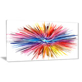 color explosion abstract canvas artwork PT6036