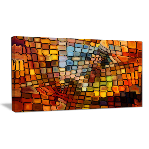 dreaming of stained glass abstract canvas artwork PT6043