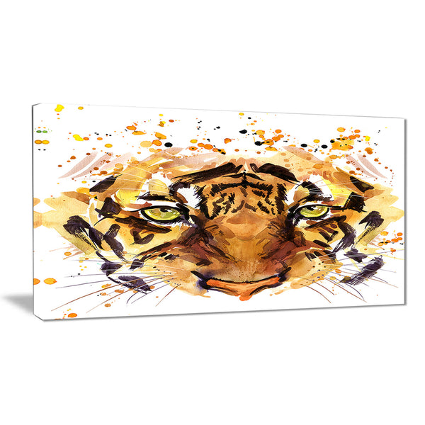 eyes with fire animal canvas artwork PT6058