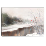 snowy silence landscape canvas artwork PT6067