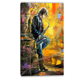 man with saxophone contemporary canvas artwork PT6081