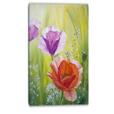 poppies in the morning floral canvas artwork PT6085