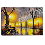 emPTy autumn street landscape canvas artwork PT6099