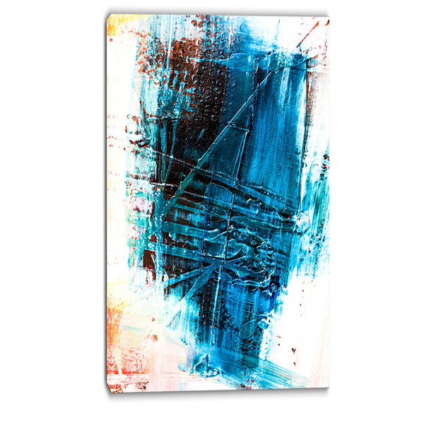 abstract blue structure art abstract canvas art print PT6129