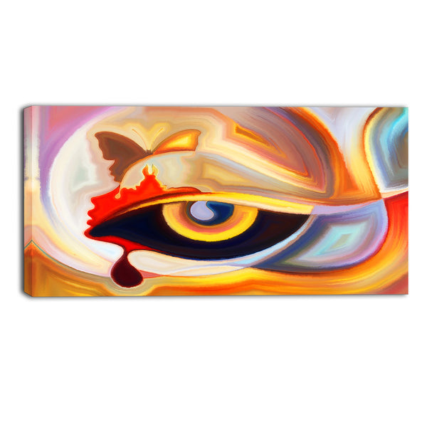 eye's intuition abstract canvas art print PT6143