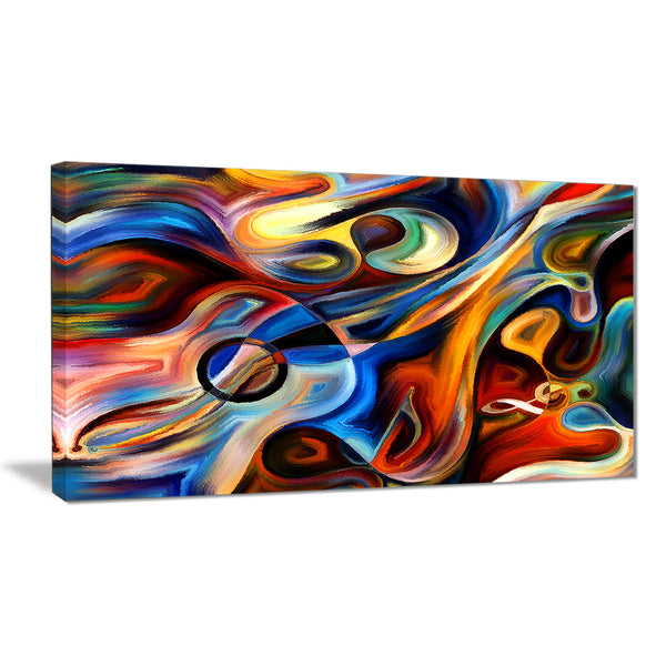 abstract music and rhythm abstract canvas art print PT6152