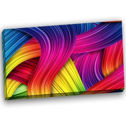 3d rainbow art abstract canvas artwork PT6157