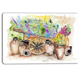 lavender flowers floral canvas art print PT6168