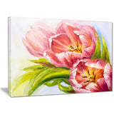 Tulips Flowers Floral Canvas Art Print