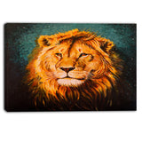 the lion of judah animal canvas art print PT6190