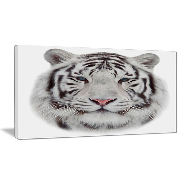 white bengal tiger animal canvas art print PT6285