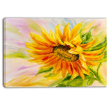 sunflower oil painting floral canvas art print PT6295