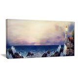 lighthouse sea panoramic landscape canvas art print PT6298