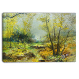 green yellow forest landscape canvas print PT6306