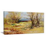 yellow forest landscape canvas art print PT6316