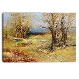 yellow forest landscape canvas art print PT6316
