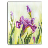 dancing irises floral canvas art print PT6323