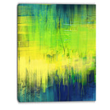 green blue fusion abstract canvas art print PT6330
