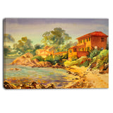 french riviera landscape canvas art print PT6351
