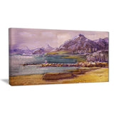 purple hills landscape canvas art print PT6355