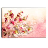pink bouquet of flowers floral canvas art print PT6362