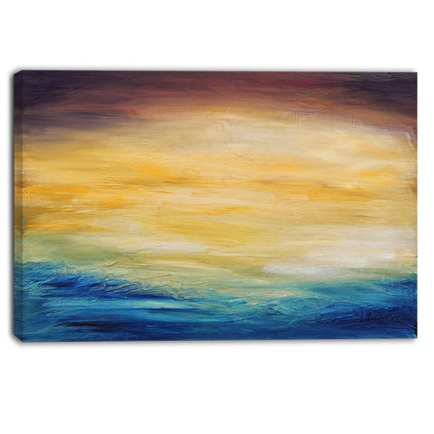 abstract water sunset abstract canvas print PT6374